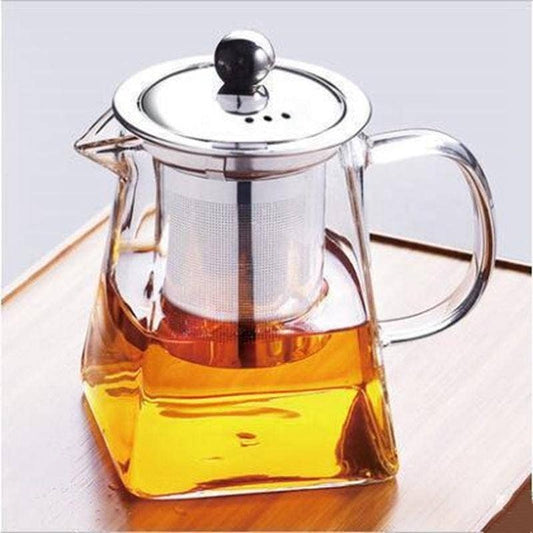 The Grateful Tea Glass Teapot with SS Infuser