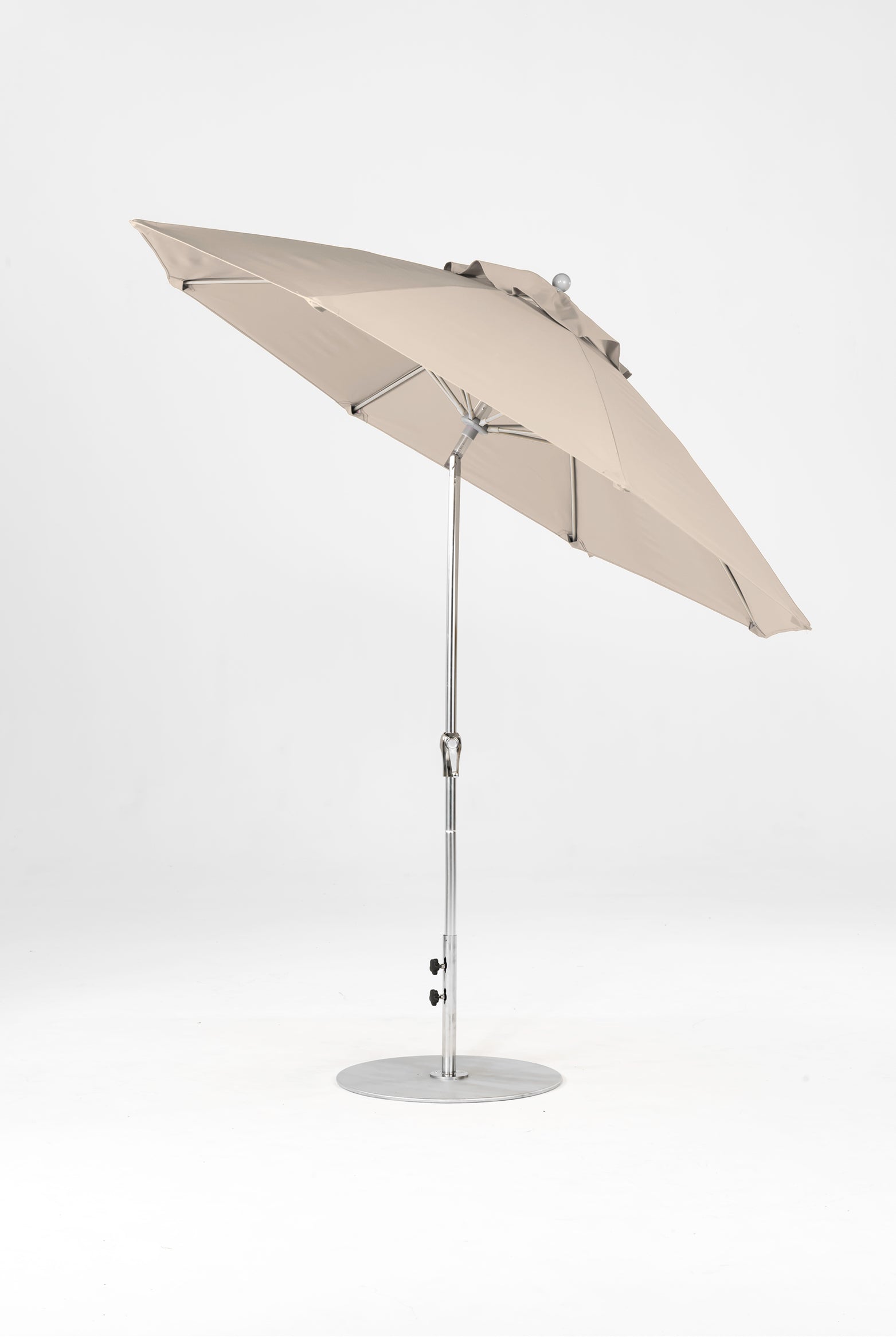 Frankford Monterey 9'  Linen Fiberglass Rib Matte Silver Aluminum Pole w/ Crank Auto Tilt Acrylic