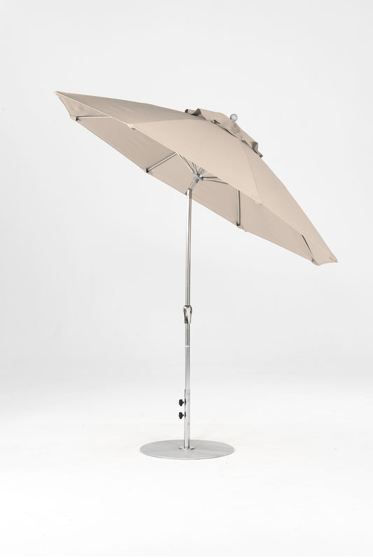 Frankford Monterey 9'  Linen Fiberglass Rib Matte Silver Aluminum Pole w/ Crank Auto Tilt Acrylic