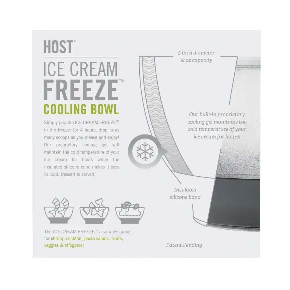 Ice Cream FREEZE™ Cooling Bowls w/ Cooling Gel - Set of 2