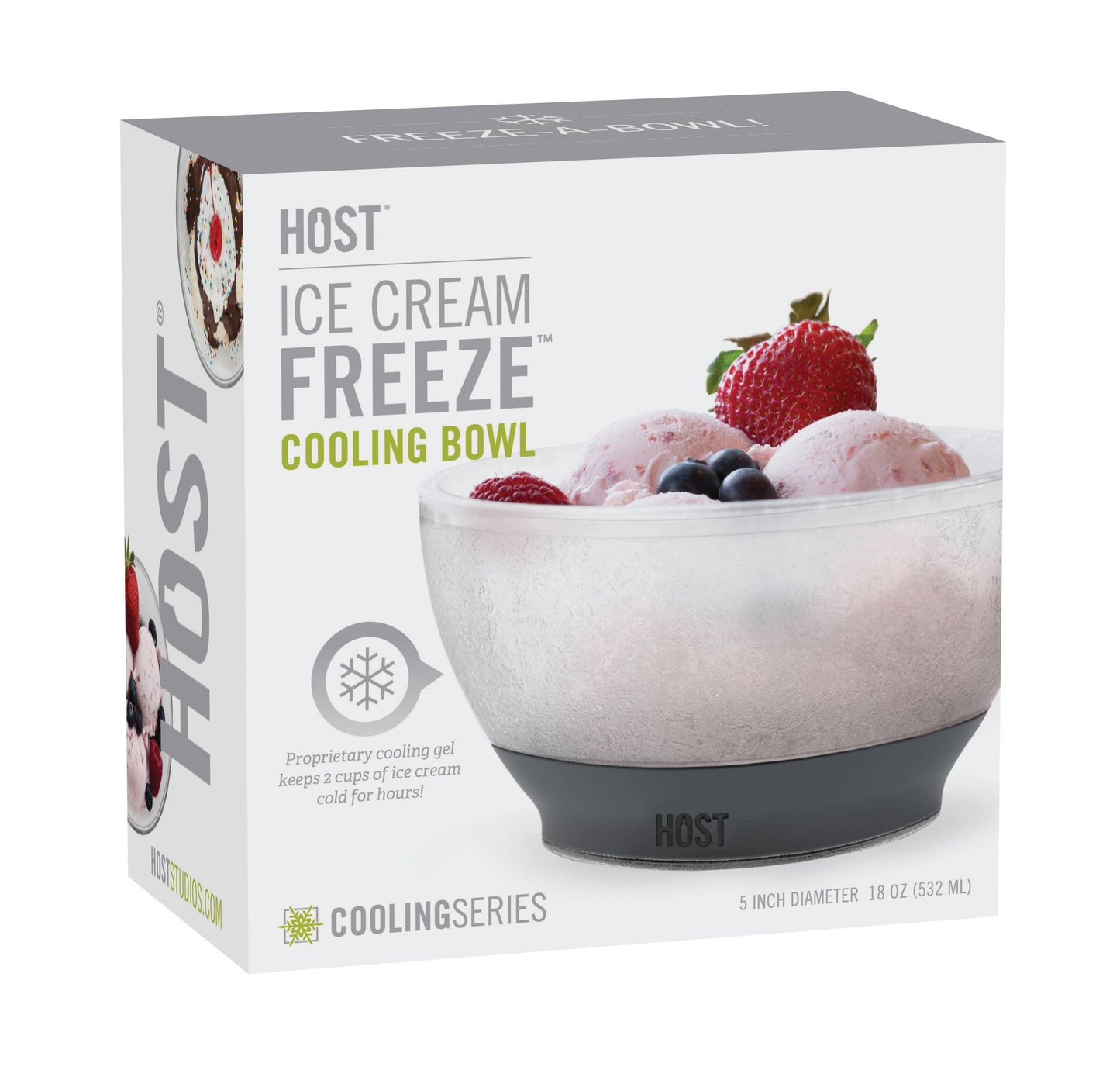 Ice Cream FREEZE™ Cooling Bowls w/ Cooling Gel - Set of 2