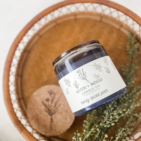 Aster Indigo Honey Spiced Pear Candle