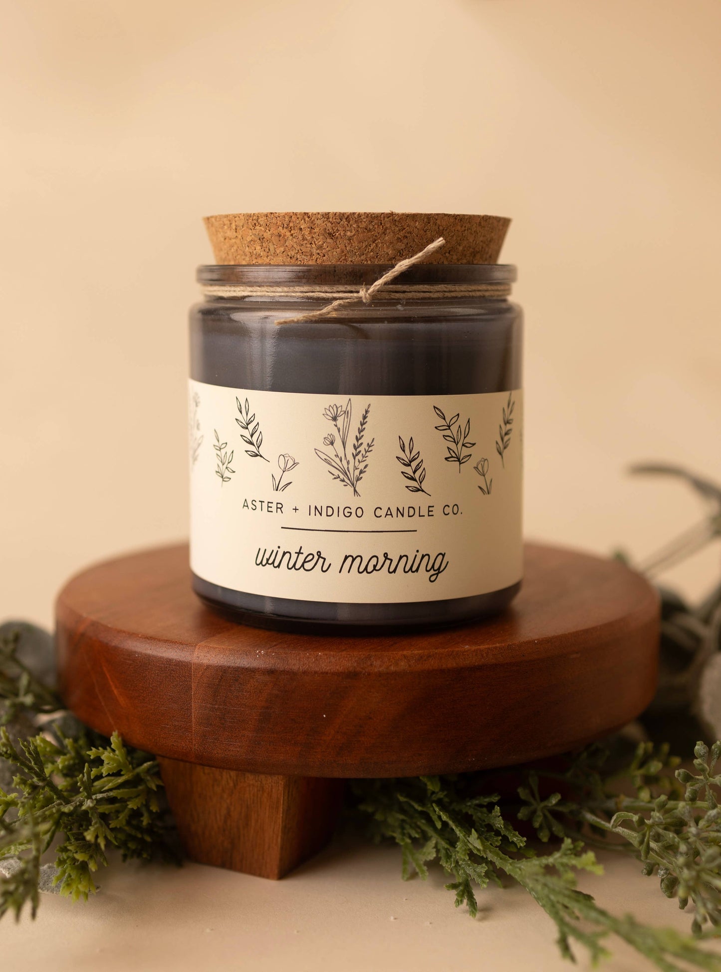 Aster Indigo Winter Morning | Christmas Candle