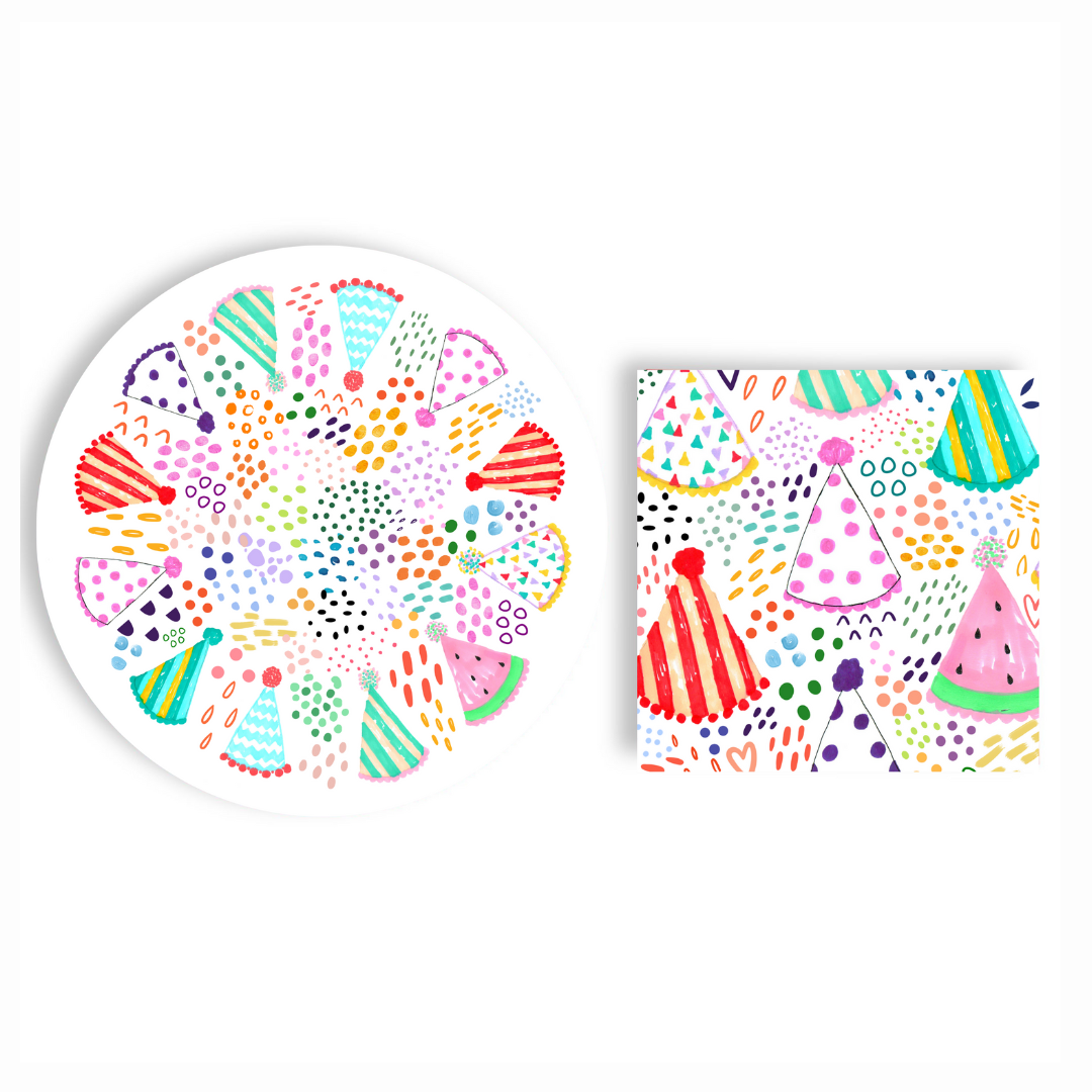 Best Birthday" 48 Pc Paper Plate & Napkin Set