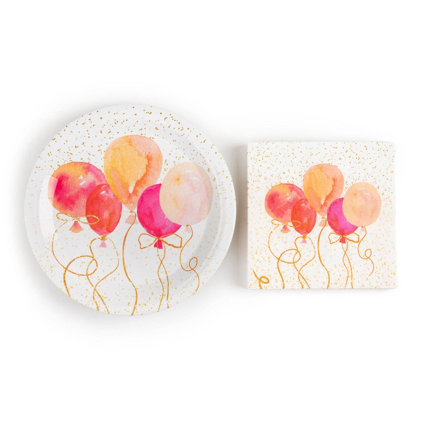 Blush Bash" 48 Pc Paper Plate & Napkin Set