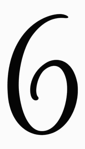 Signature Sign Number 6