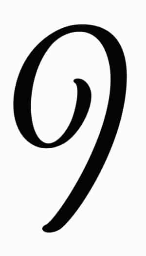 Signature Sign Number 9