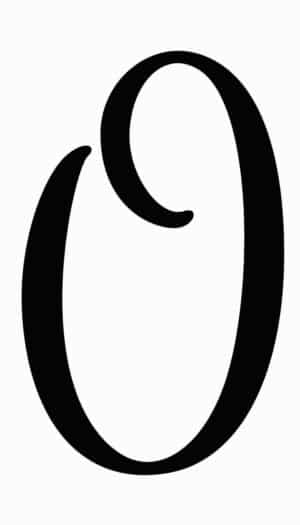Signature Sign Number 0