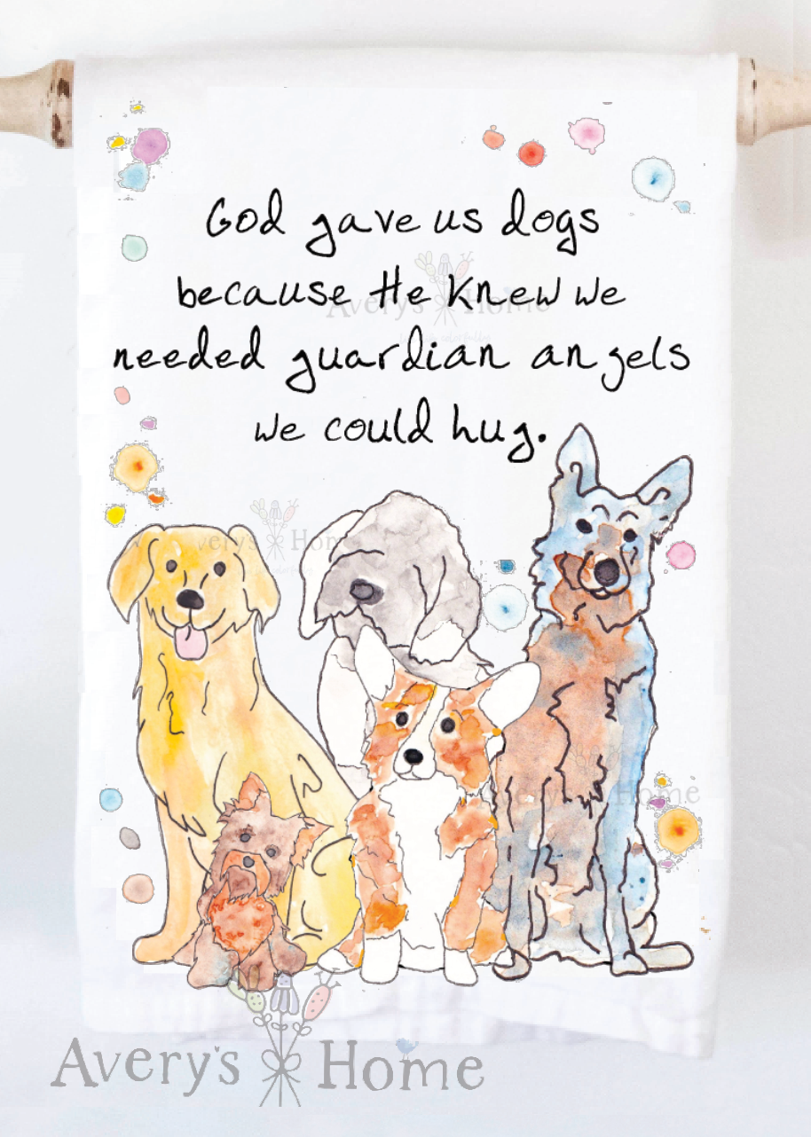 Avery Home Dogs are Guardian Kitchen Towel