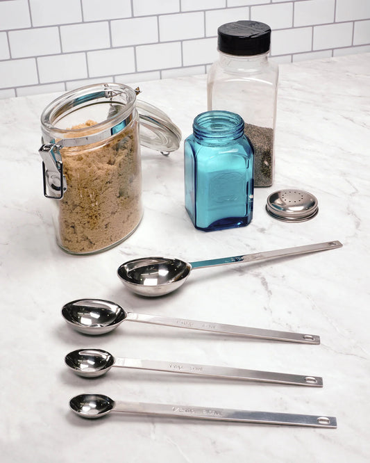RSVP Long Handle Measuring Spoon Set of 4