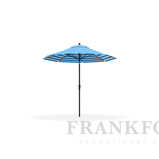 Frankford Monterey 9' Blue Stripe Fiberglass Rib Onyx  Aluminum Pole w/ Crank Auto Tilt   Acrylic