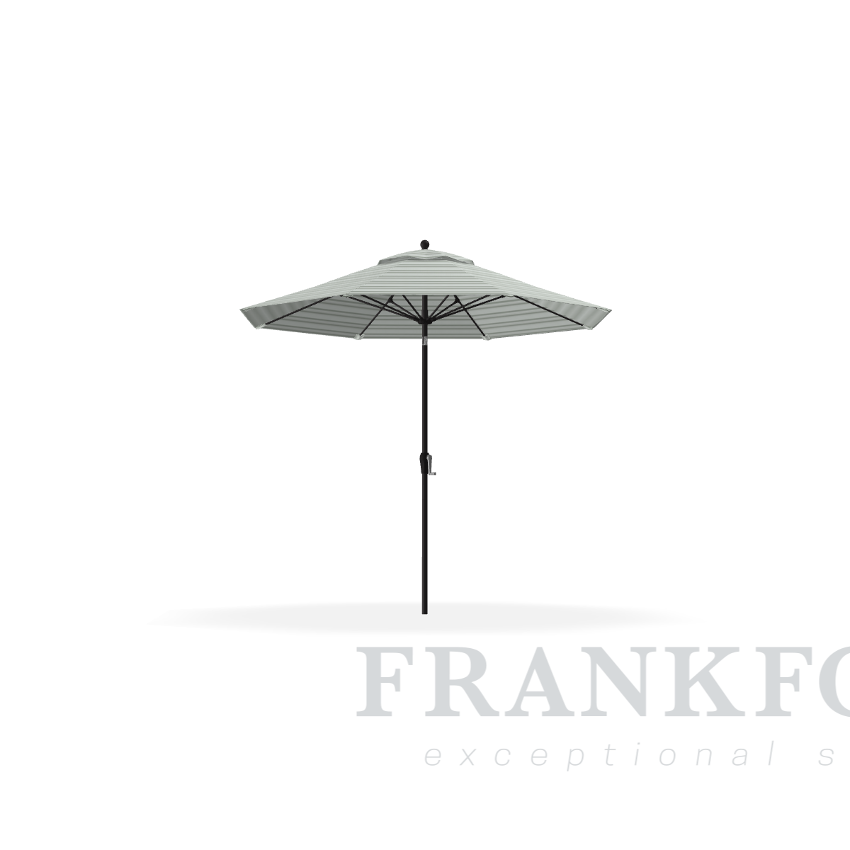 Frankford Monterey 9'  Pelham Fiberglass Rib Onyx  Aluminum Pole w/ Crank Auto Tilt