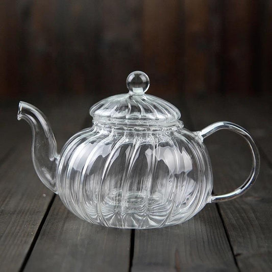 The Grateful Tea Glass Teapot with Infuser and Lid