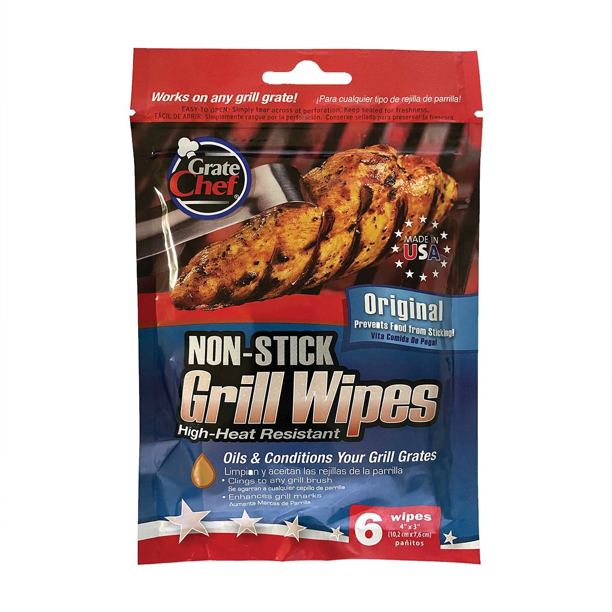 HIC Grate Chef Grill Wipes Set of 6