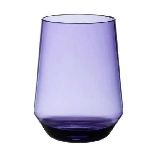Tritan Stemless Wine Glass - Purple