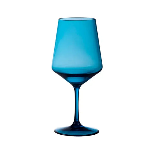18 OZ Tritan Lexington Wine Glass - Blue