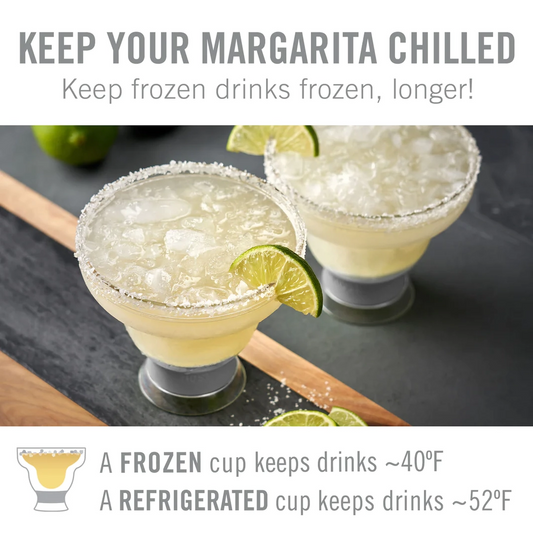 Host Margarita Freeze Cooling Cups in Gray Set of 2
