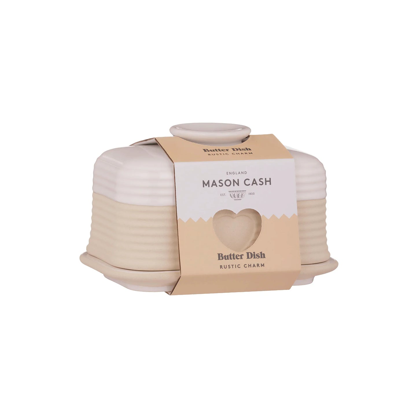 Mason Cash Rustic Charm Butter Dish in Package
