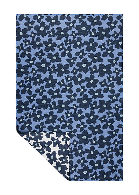 MuKitchen Vibe Recycled Towel Periwinkle Floral