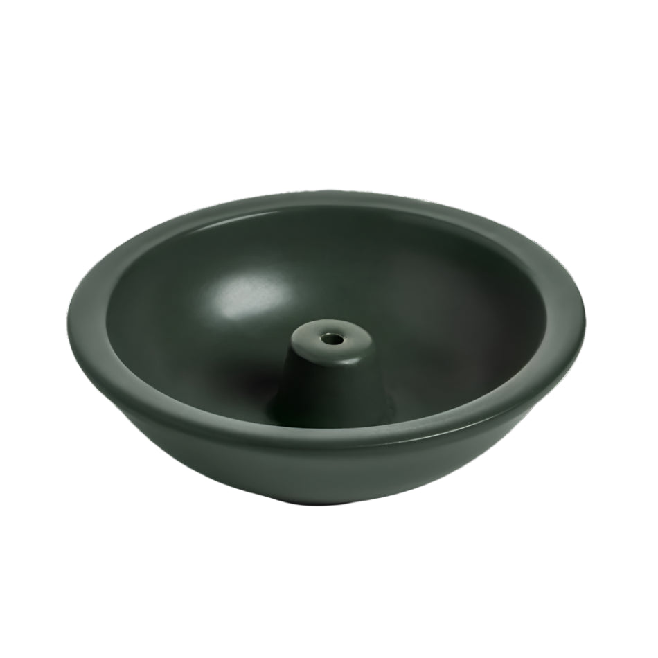 Green pottery incense holder