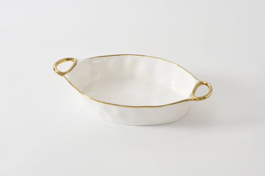 Pampa Bay Golden Handles Oval Baking Dish