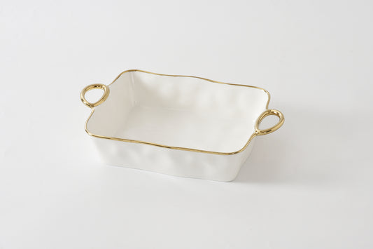 Pampa Bay Golden Handles Rectangular Baking Dish