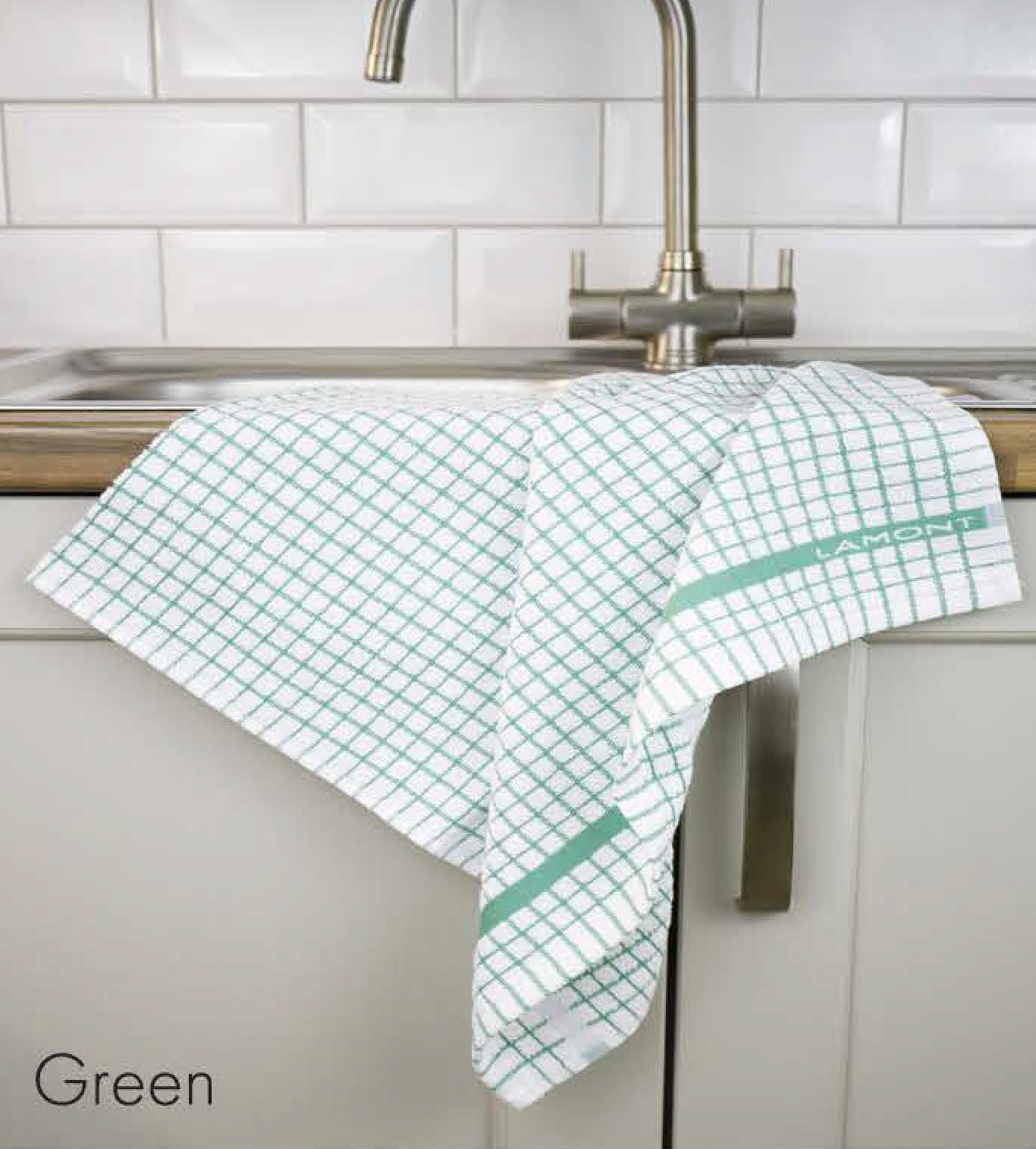 Poli-Dri Cotton Tea Towel - Green