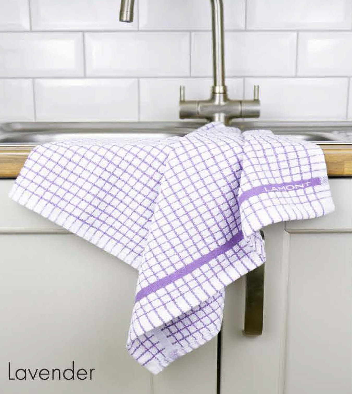 Poli-Dri Cotton Tea Towel - Lavender