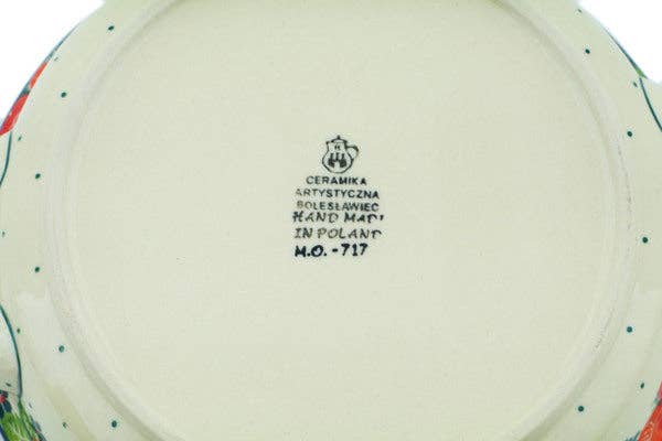 Round Baker with Handles Medium In The Rose Garden Theme Bottom