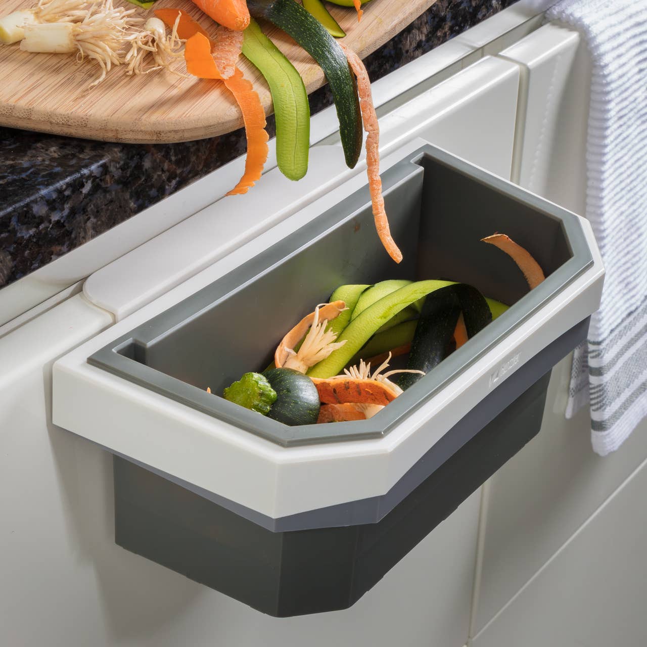 Scrap Station Waste Catcher  on Cabinet