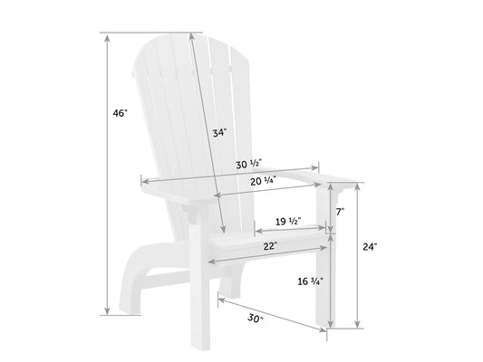 Finch SeaAira Perch Chair dimensions.