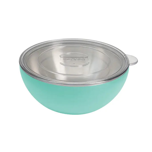 Served Serving Bowl 3 QT Blue Lemonade