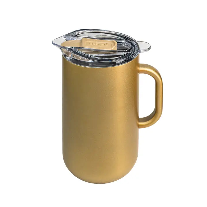 Served Serving Insulated Pitcher Golden