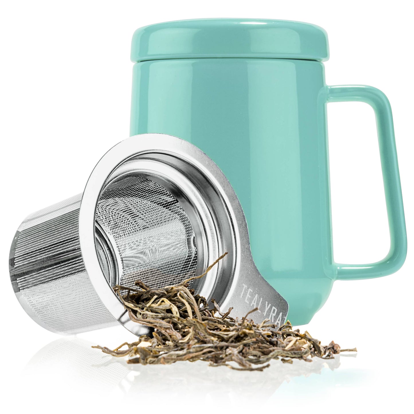 TEALYRA / LUXBE - Peak Porcelain Ceramic Mug With Infuser 19oz