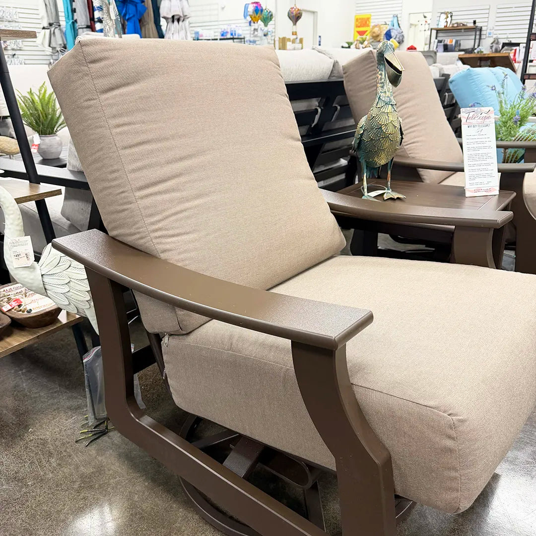 Telescope Casual St. Catherine MGP Swivel Rocker KK6K14A01 Kona Frame Sunbrella Play Mocha Cushion