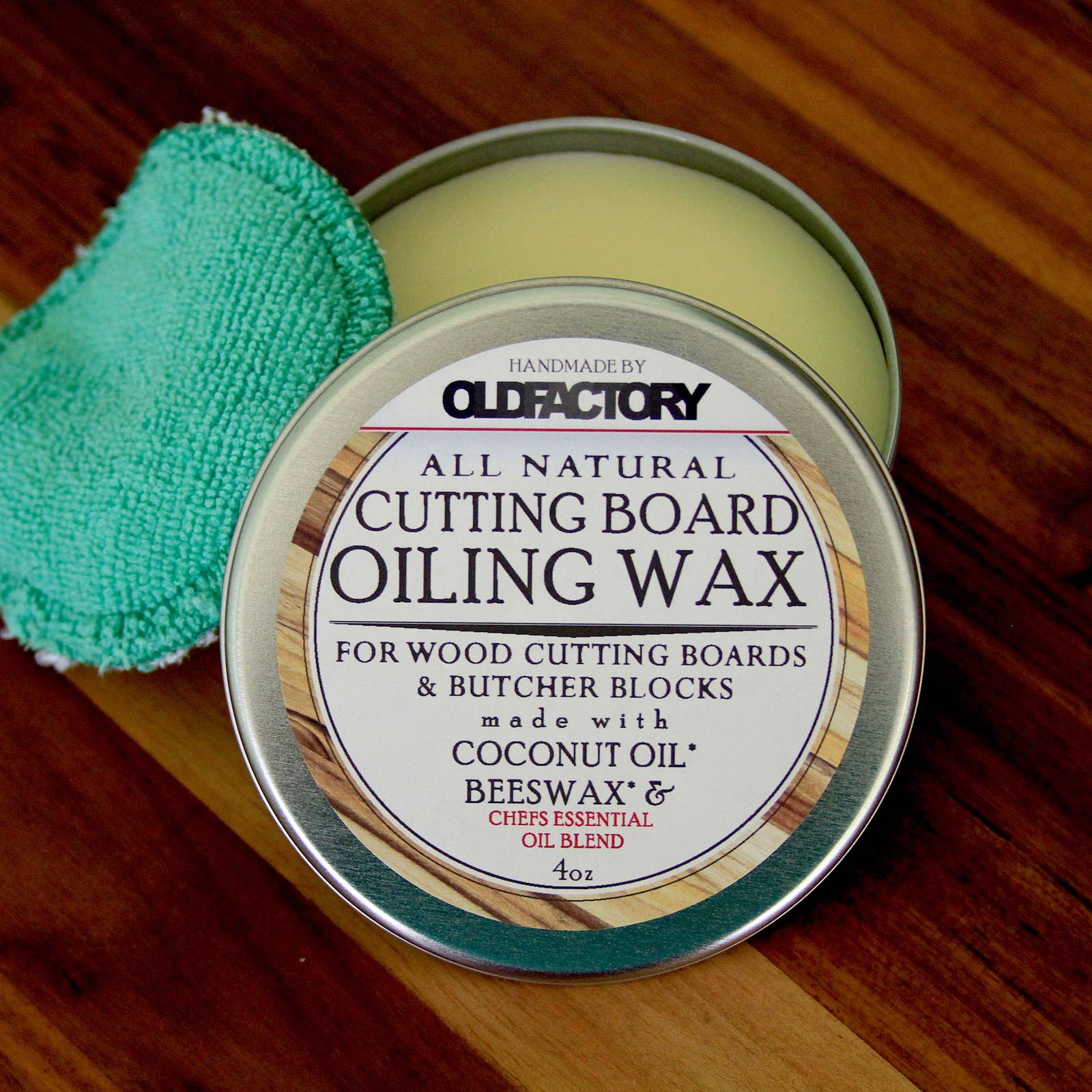 The Natural Kitchen by Old Factory - Natural Cutting Board Seasoning Wax