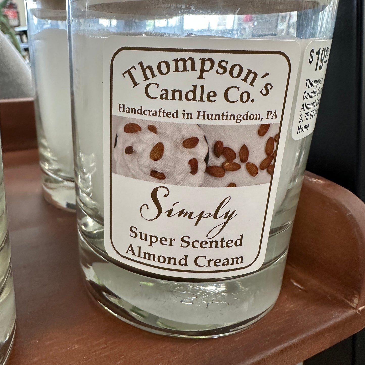 Thompson Candle Company Almond Cream 9.75 OZ Cozy Home