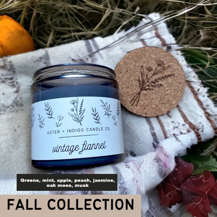 Aster & Indigo Vintage Flannel Candle