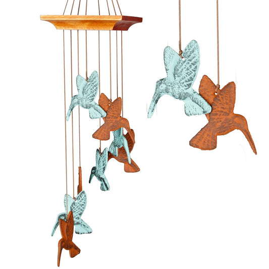 Woodstock Habitats Hummingbird Spiral Wind Chime