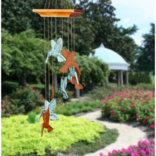 Woodstock Habitats Hummingbird Spiral Wind Chime