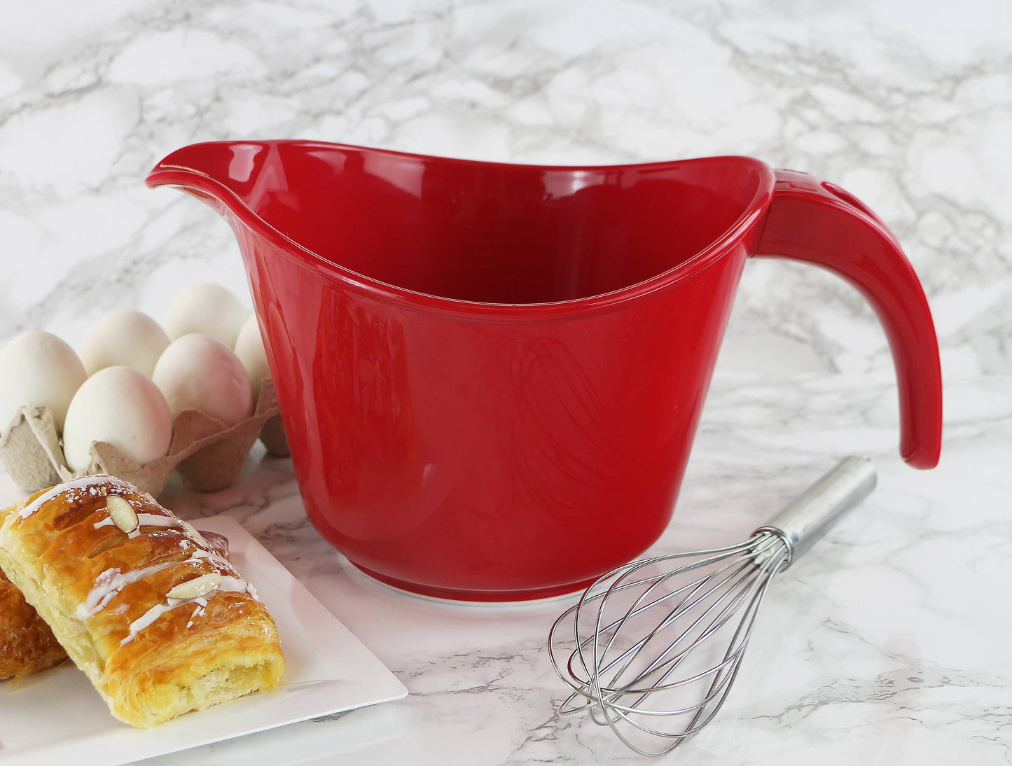 Reston Lloyd 2 QT Plastic Batter Bowl Red