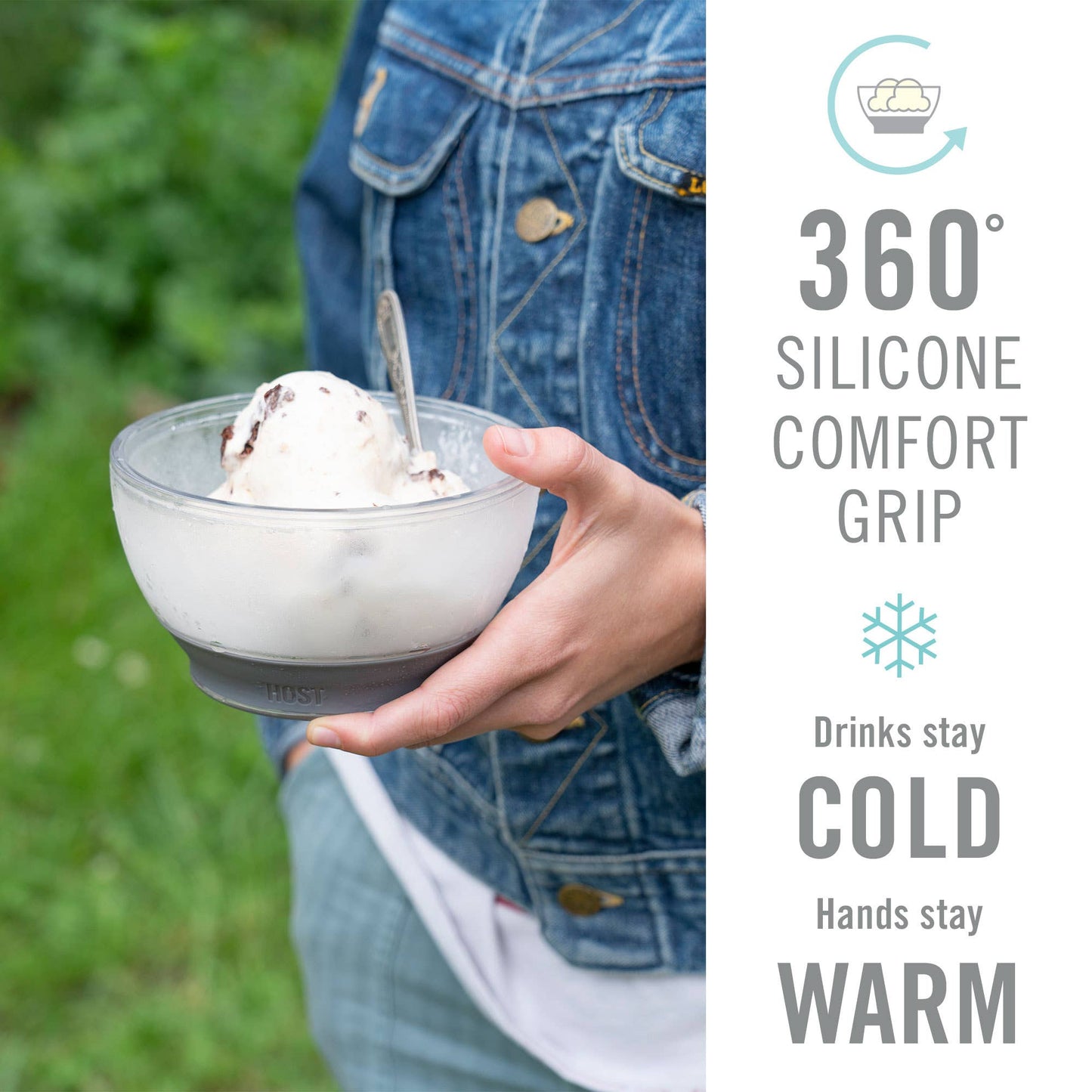 Ice Cream FREEZE™ Cooling Bowls w/ Cooling Gel - Set of 2