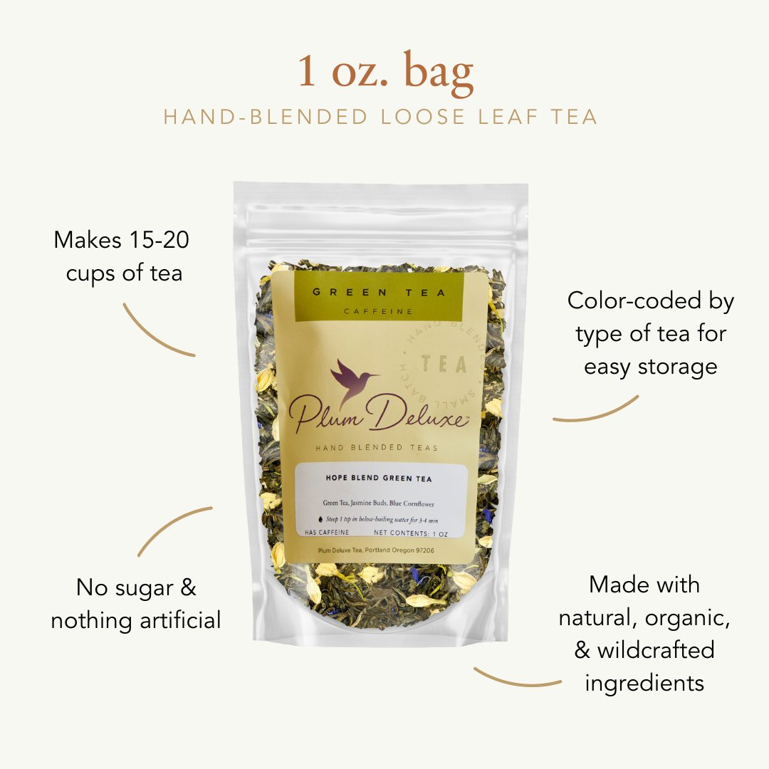 Plum Deluxe Peaches and Cream Oolong Tea - Loose Leaf Peach Tea