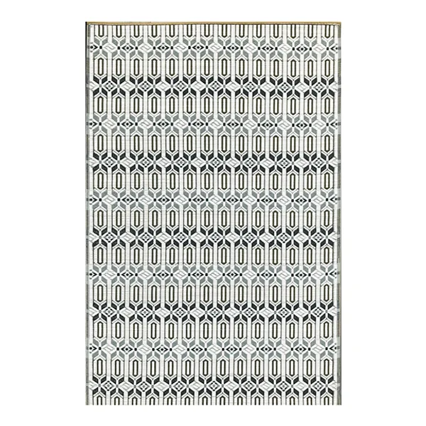 Mad Mats 5' x 8' Moroccan Outdoor Rug - Grey/White