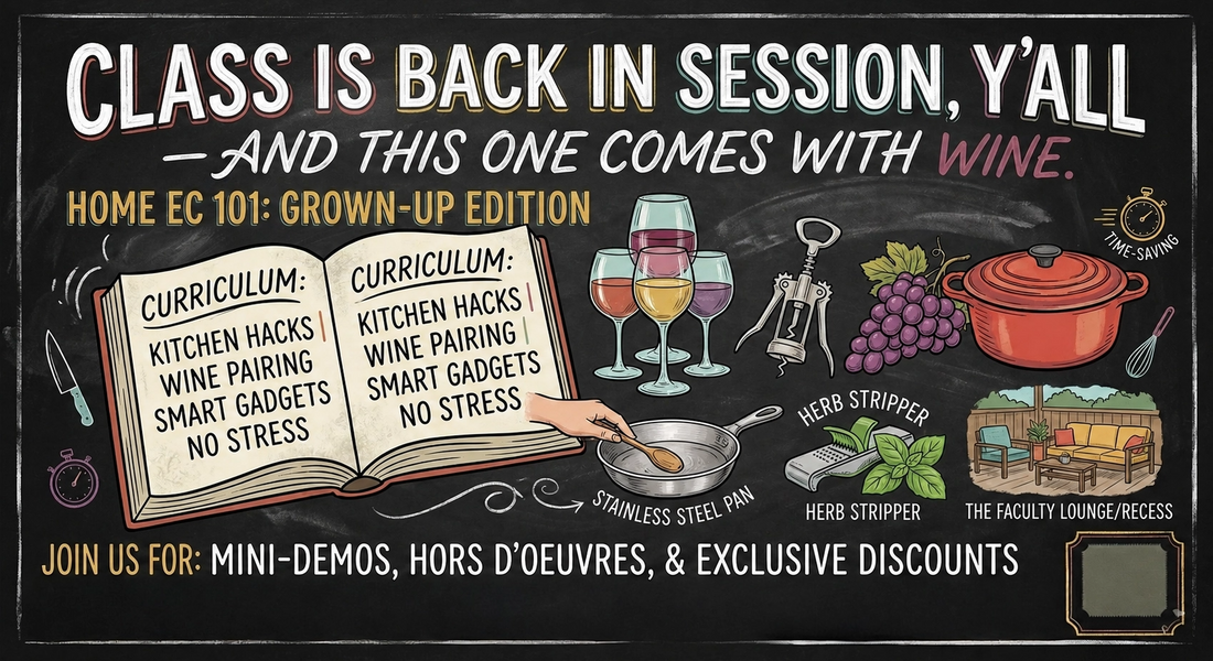 Home Ec 101 Class is Back in Session Event Announcement