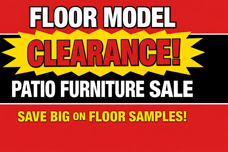 Floor Model Patio Furniture Clearance Sale