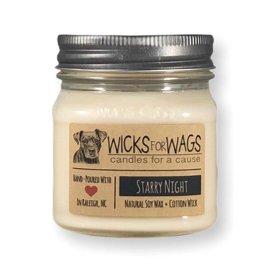 Starry Night |8 ozCandle | Mason Jar Soy Candle
