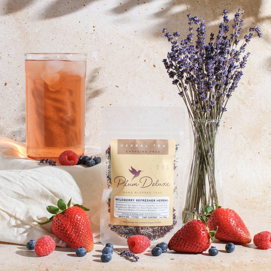 Plum Deluxe Wildberry Refresher Herbal Loose Leaf Tea