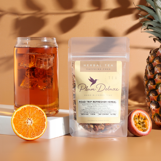 Plum Deluxe Road Trip Refresher Herbal Loose Leaf Tea