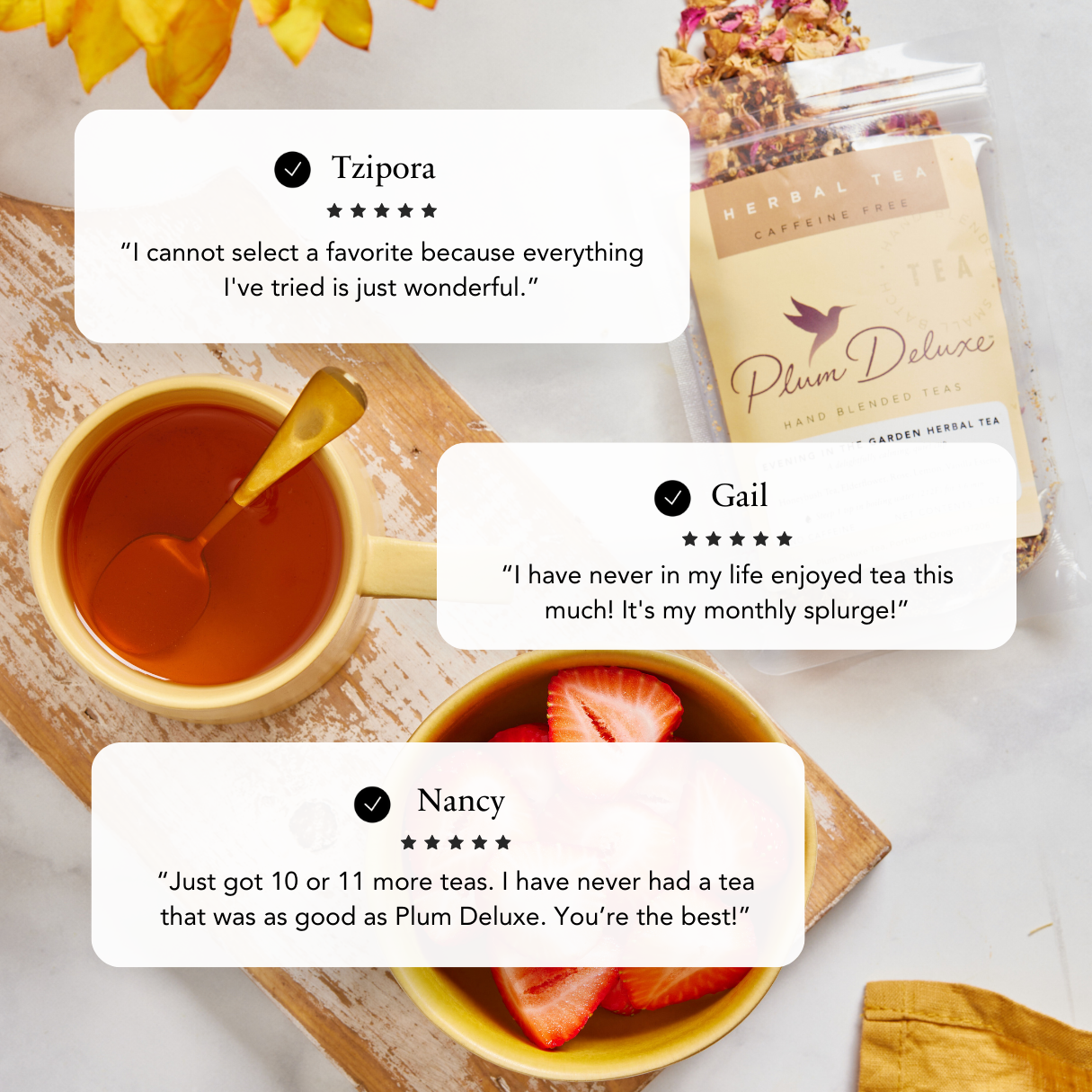 Plum Deluxe Road Trip Refresher Herbal Loose Leaf Tea